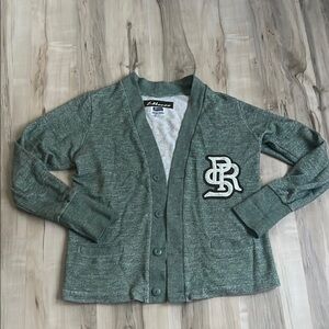 L.L. Bean Green Cardigan with Logo